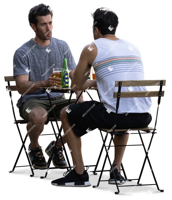 Group of friends drinking people png (16368)