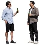 Group of friends drinking people png (16125) | MrCutout.com - miniature