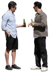 Group of friends drinking people png (16126) - miniature