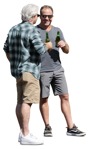 Group of friends drinking people png (18231) | MrCutout.com - miniature