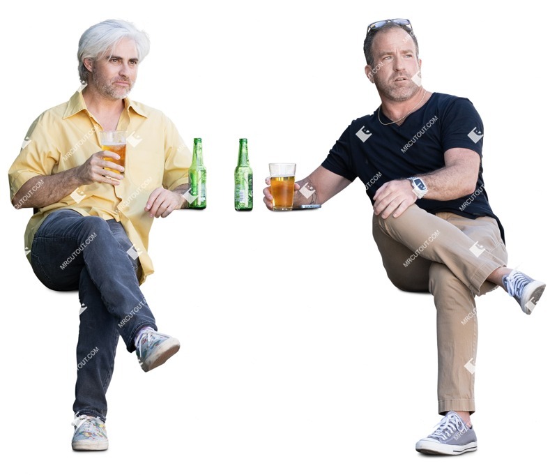 Group of friends drinking cut out people (18627)