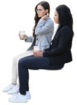 Group of friends drinking coffee human png (10839) | MrCutout.com - miniature