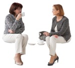 Group of friends drinking coffee human png (14136) | MrCutout.com - miniature