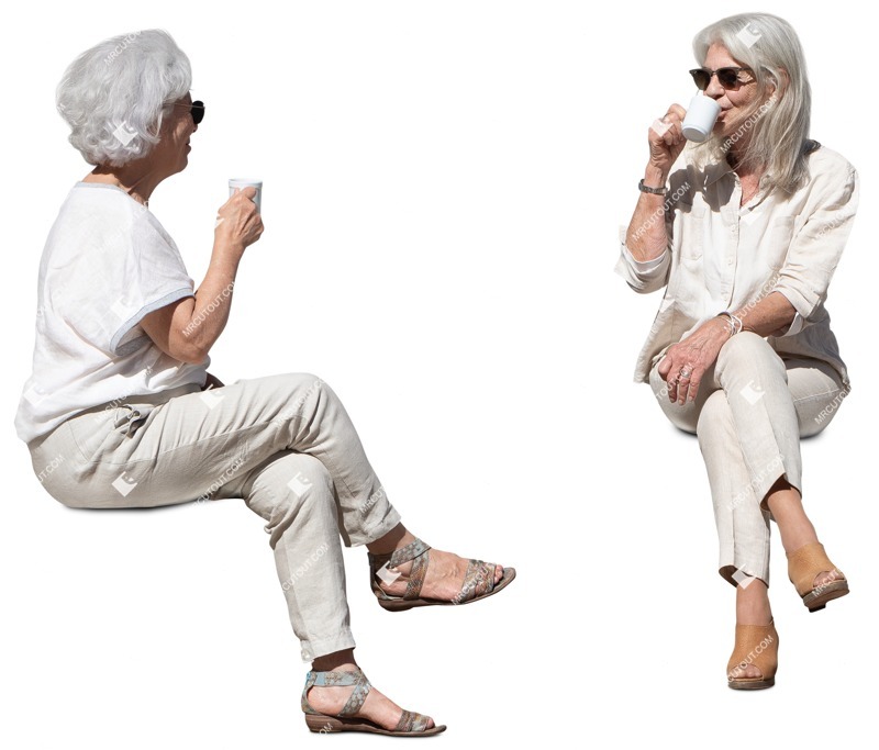 Group of friends drinking coffee people png (14391)