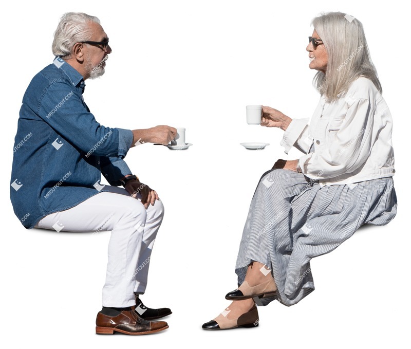Group of friends drinking coffee people png (16397)