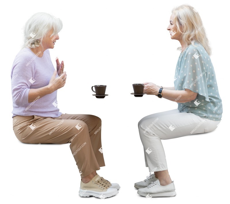 Group of friends drinking coffee people png (19052)