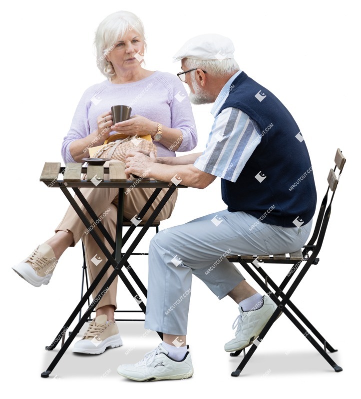 Group of friends drinking coffee people png (19068)