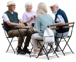 Group of friends drinking coffee human png (17917) - miniature