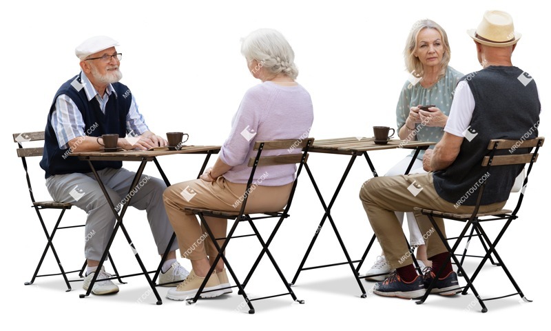 Group of friends drinking coffee human png (18876)