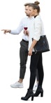 Group of friends drinking wine people png (10170) - miniature