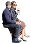 Group of friends drinking wine people png (11091) - miniature