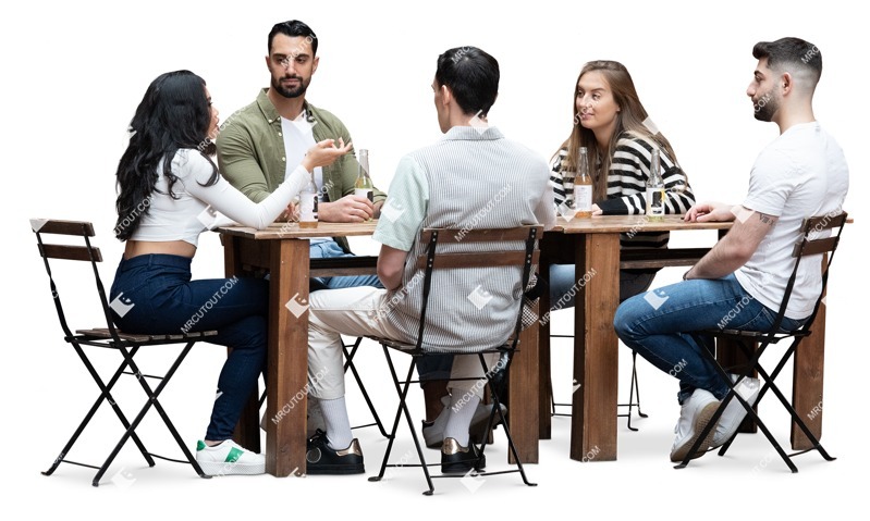 Group of friends drinking wine person png (16928)