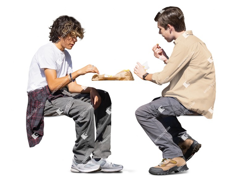 Group of friends eating people png (19209)