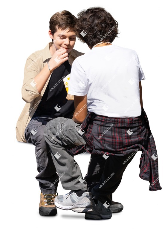 Group of friends eating people png (17927)