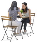 Cut out people - Group Of Friends Eating Seated 0017 | MrCutout.com - miniature