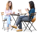 Cut out people - Group Of Friends Eating Seated 0026 | MrCutout.com - miniature