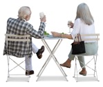 Group of friends eating seated people png (16210) | MrCutout.com - miniature