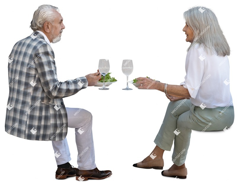Group of friends eating seated people png (16213)