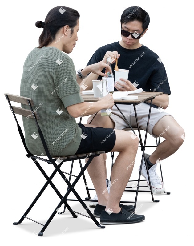 Group of friends eating seated entourage people (19581) Group of friends eating seated entourage people (19581)