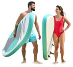 Group of friends in a swimsuit walking people png (13806) | MrCutout.com - miniature