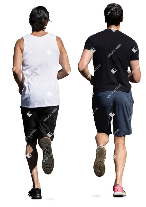 Group of friends jogging people png (15636)