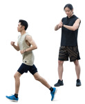 Group of friends jogging  (20266) - miniature