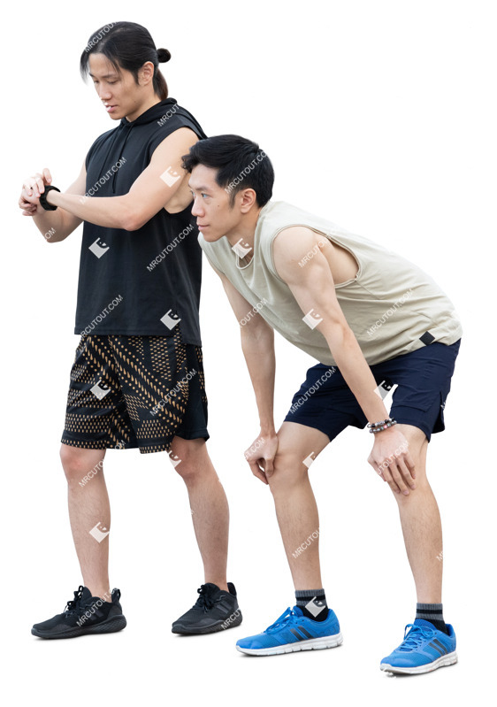 Group of friends jogging people cutouts (20167) Group of friends jogging people cutouts (20167)