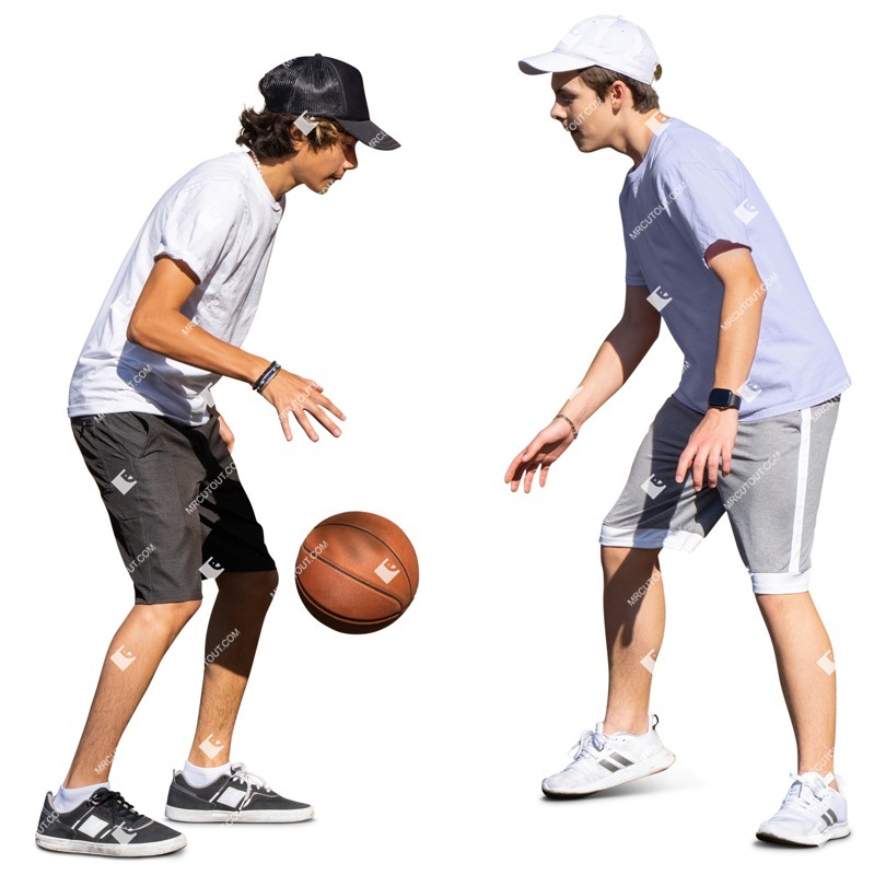 Group of friends playing basketball people png (16536)