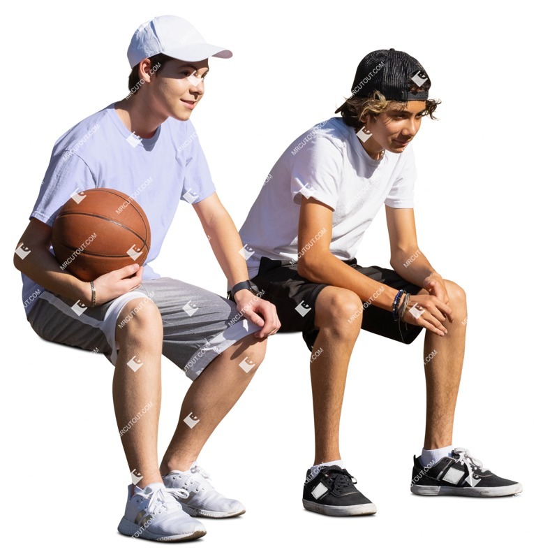 Group of friends playing basketball photoshop people (16979)