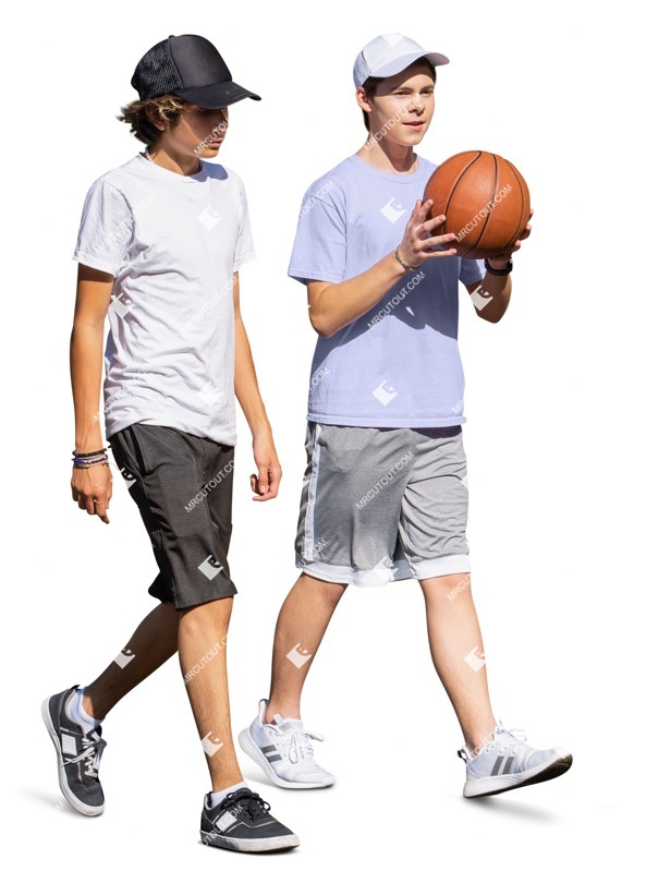 Group of friends playing basketball png people (18078)