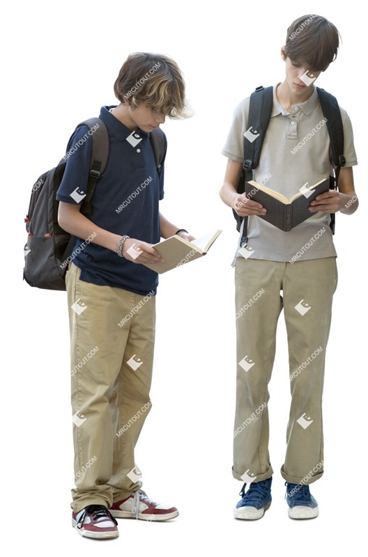 Group of friends reading a book png people (14128)