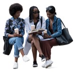 Group of friends reading a book human png (19562) - miniature
