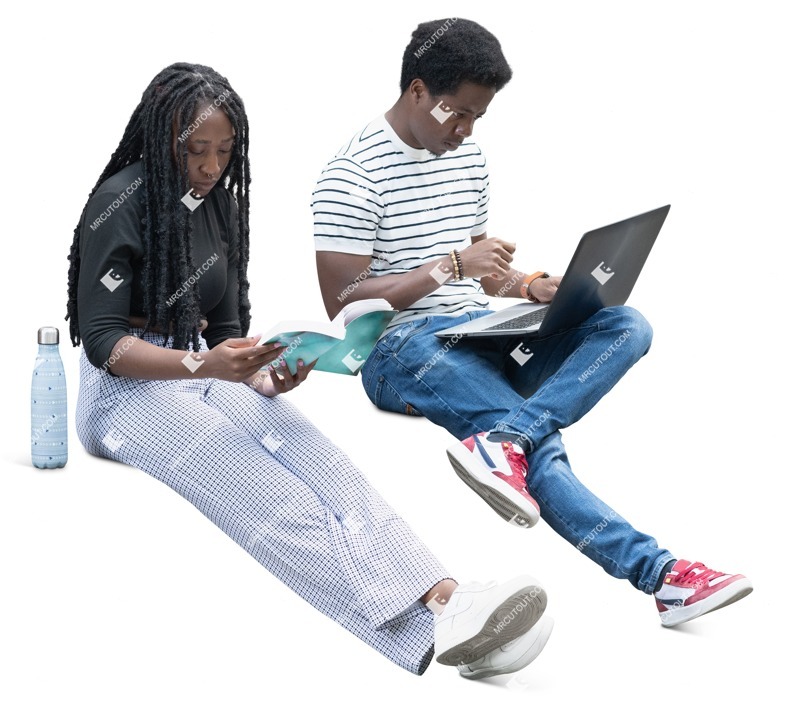 Group of friends reading a book people png (18013)