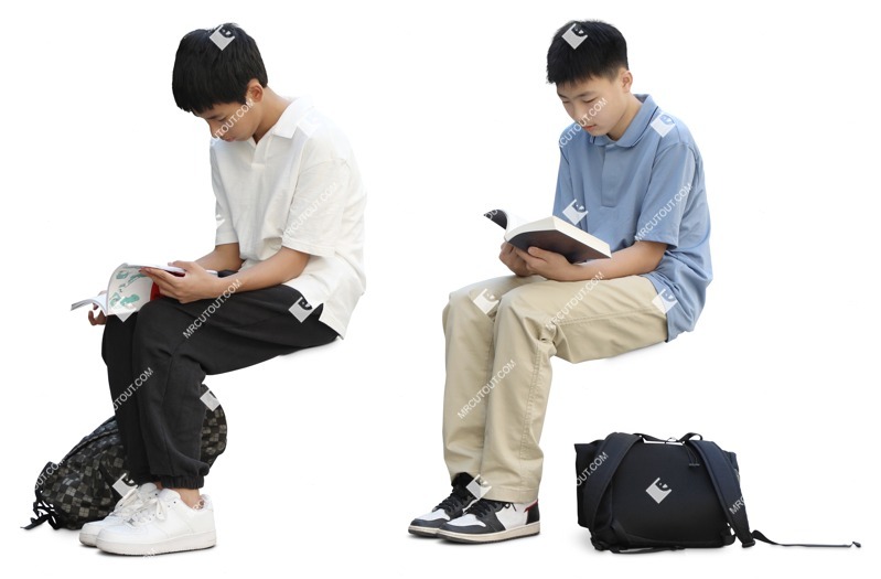 Group of friends reading a book person png (18742)