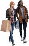 Group of friends shopping people png (4263) - miniature
