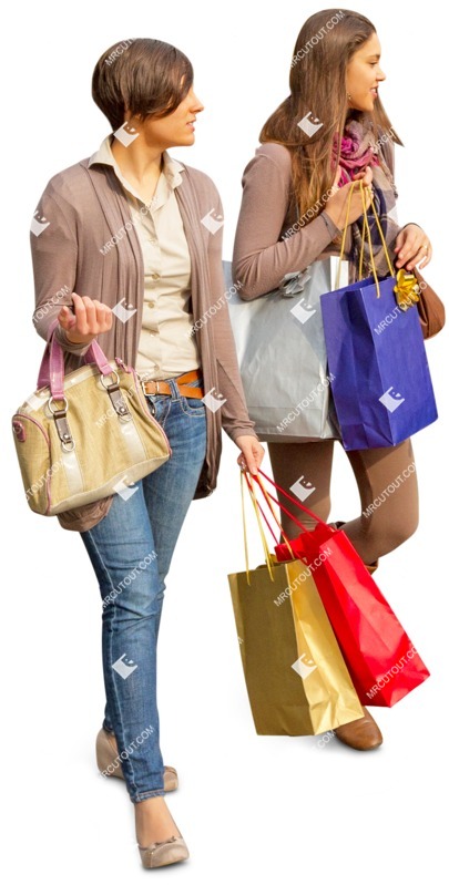Group of friends shopping png people (5057)