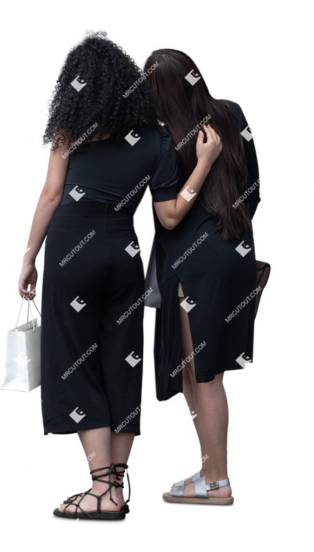 Group of friends shopping png people (19942)