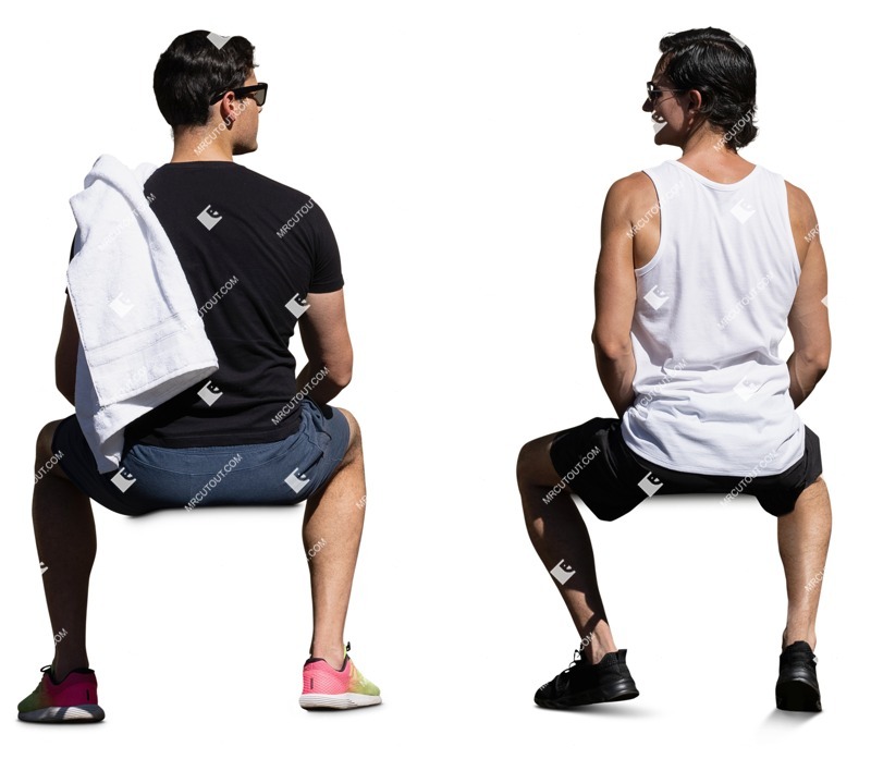 Group of friends sitting people png (16218)