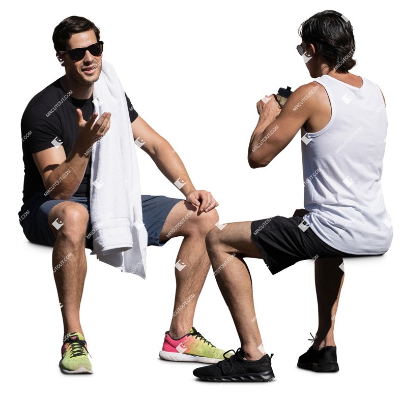 Group of friends sitting people png (16219)