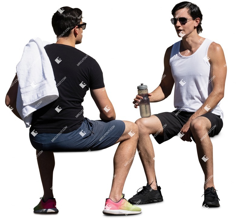 Group of friends sitting people png (16220)