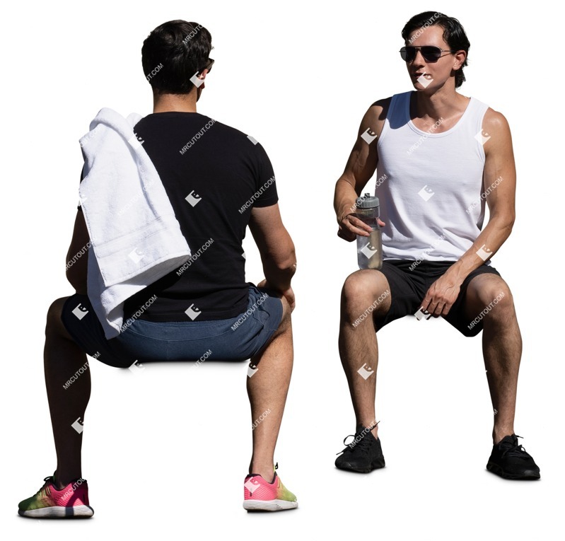 Group of friends sitting people png (16630)