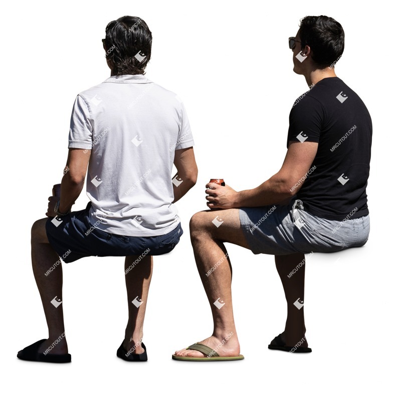 Group of friends sitting people png (16586)
