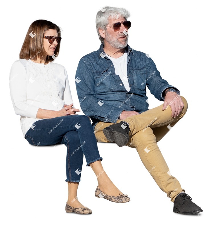 Group of friends sitting people png (17306)