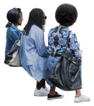 Group of friends sitting  (19561) - miniature
