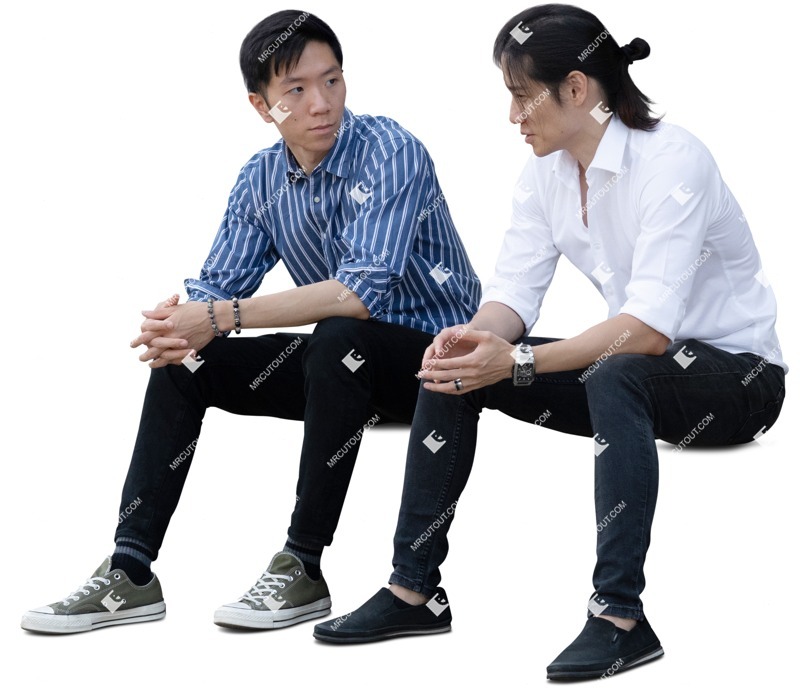 Group of friends sitting people png (18010)