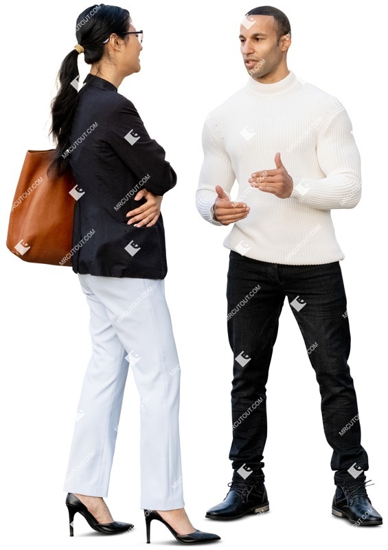 Group of friends standing people png (12589)