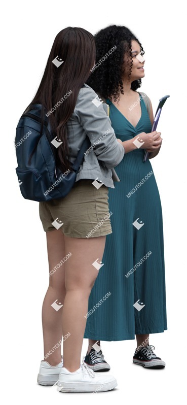 Group of friends standing people png (16650)
