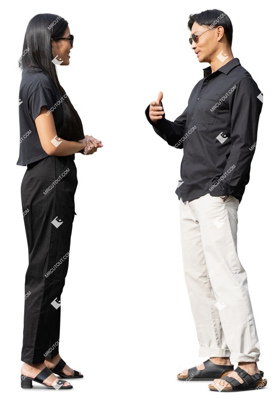 Group of friends standing people png (19445)