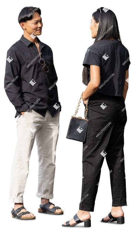 Group of friends standing people png (19698)