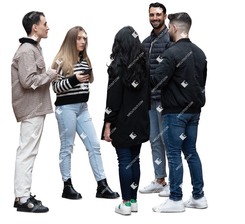 Group of friends standing photoshop people (17563)